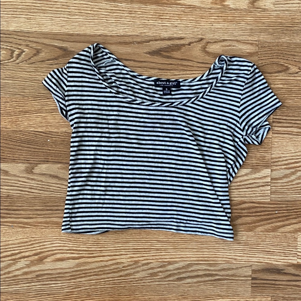 Striped Crop top